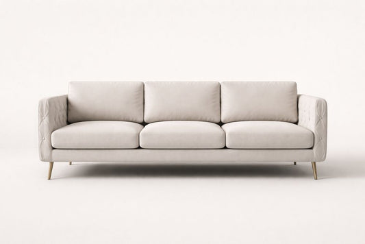 Beige Fabric Sofa